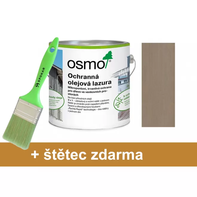 Osmo ochranná olejová lazura effekt 1142 stříbrná grafit