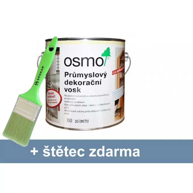 Osmo průmyslový dekorační vosk 3063 bezbarvý polomatný