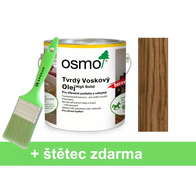 Osmo Tvrdý voskový olej 3073 Hnědá zem
