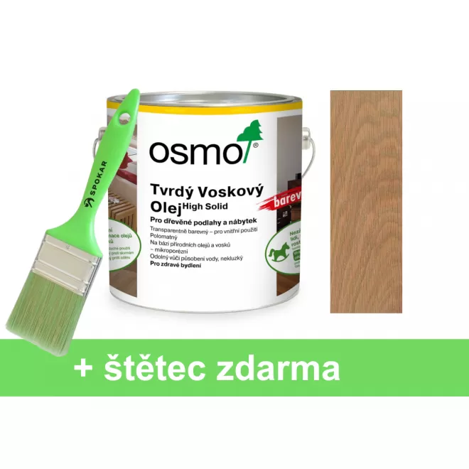 Osmo Tvrdý voskový olej 3067 Světle šedá