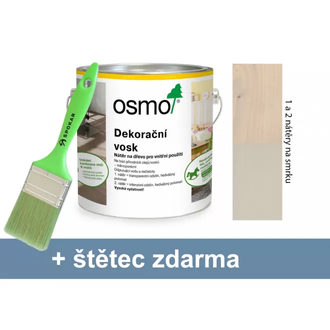 Osmo dekorační vosk - intenzivní odstíny 3181 křemen