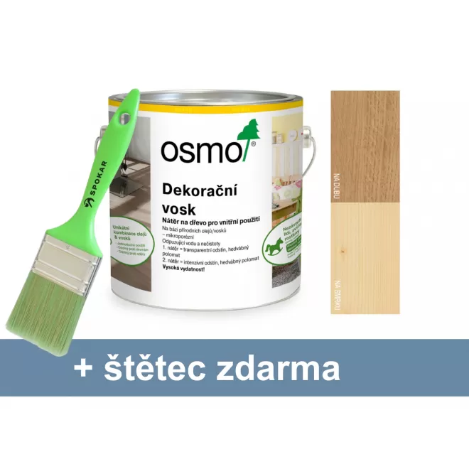 Osmo dekorační vosk - transparentní odstíny 3101 bezbarvý