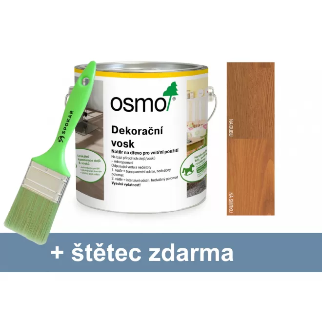 Osmo dekorační vosk - transparentní odstíny 3137 třešeň