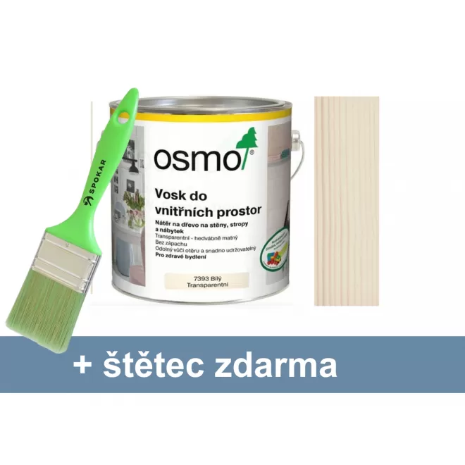 Osmo vosk do vnitřních prostor 7393 tranparentní bílý