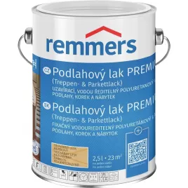 REMMERS podlahový lak PREMIUM hedvábně lesklý - Lak na podlahy, schody a dřevo v interiéru