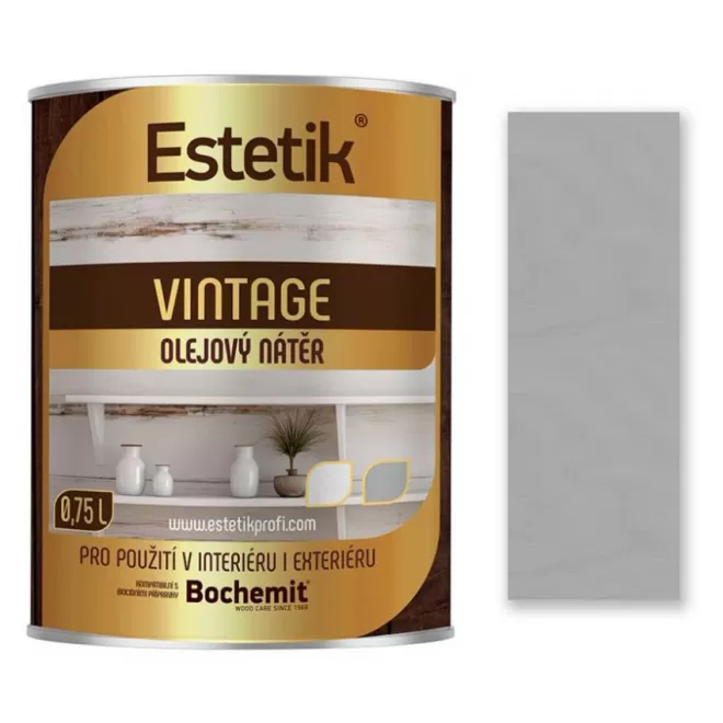 Estetik Vintage šedý